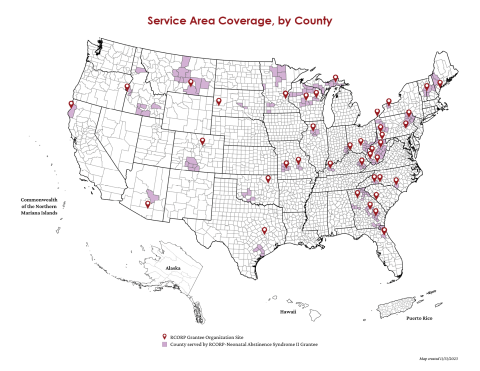 Map of FY23 NAS II Grantees